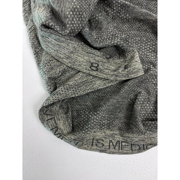 Lululemon women's 8 green racer back athletic swiftly 2.0 tank top stretch yoga - Picture 4 of 4